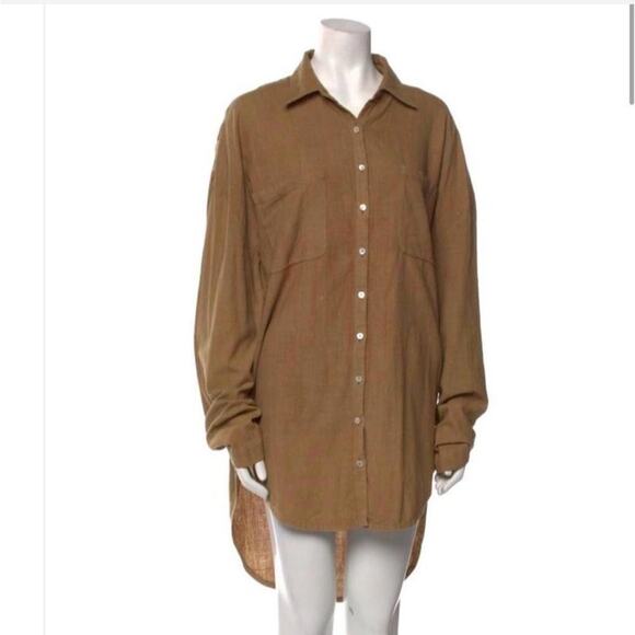 11:11 linen cashmere mix oversizeded blouse